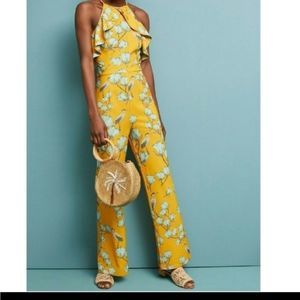 Anthropologie Varun Bahl Warbler Ruffled Jumpsuit, NWT, Size 2